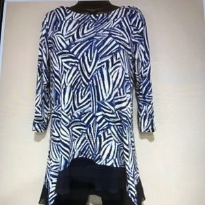 Cupio Tunic high low hem size med Euc